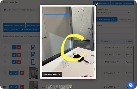 Capture, annotate, and share project photos with Ascora